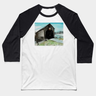 Darlings Island Covered Bridge Baseball T-Shirt